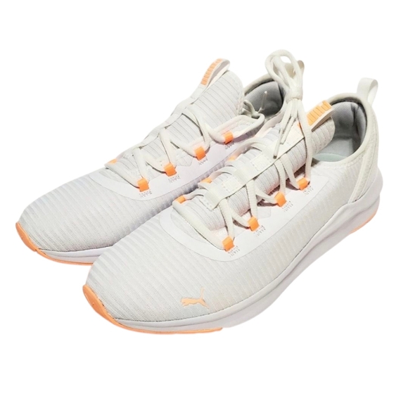 PUMA Softride Finesse Sport Sneakers White Fizzy Melon Size 10 - Picture 4 of 16